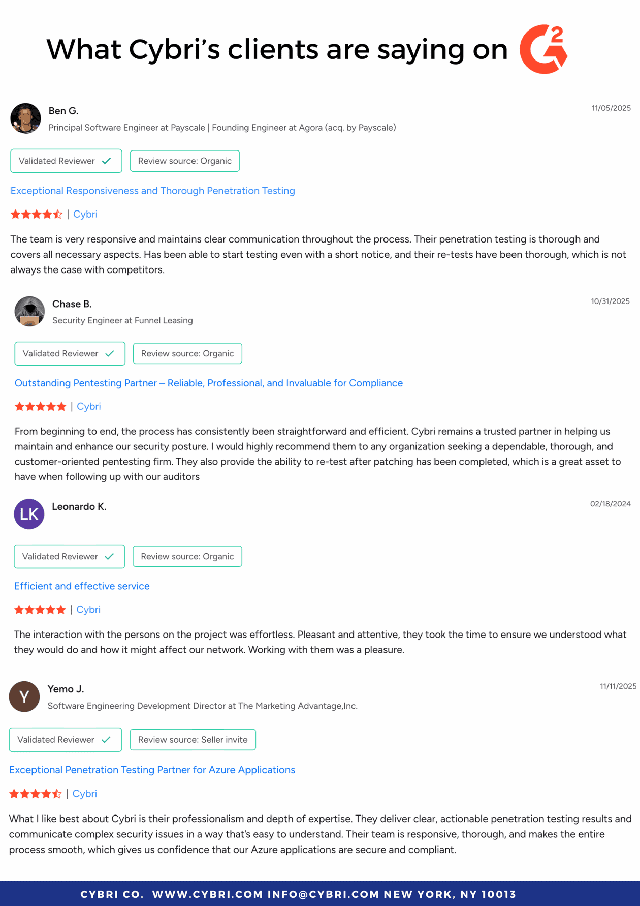 Reviews CYBRI